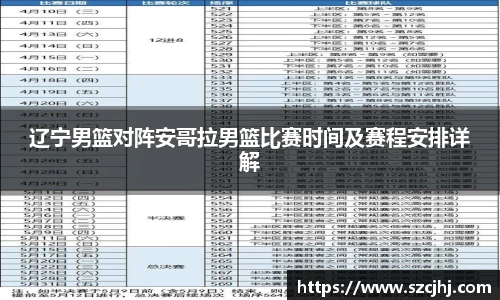 谈球吧辽宁男篮对阵安哥拉男篮比赛时间及赛程安排详解